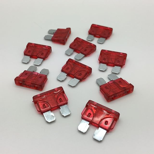 10A Standard Car Auto Blade Fuse 10 Amp ATO - Pack of 10