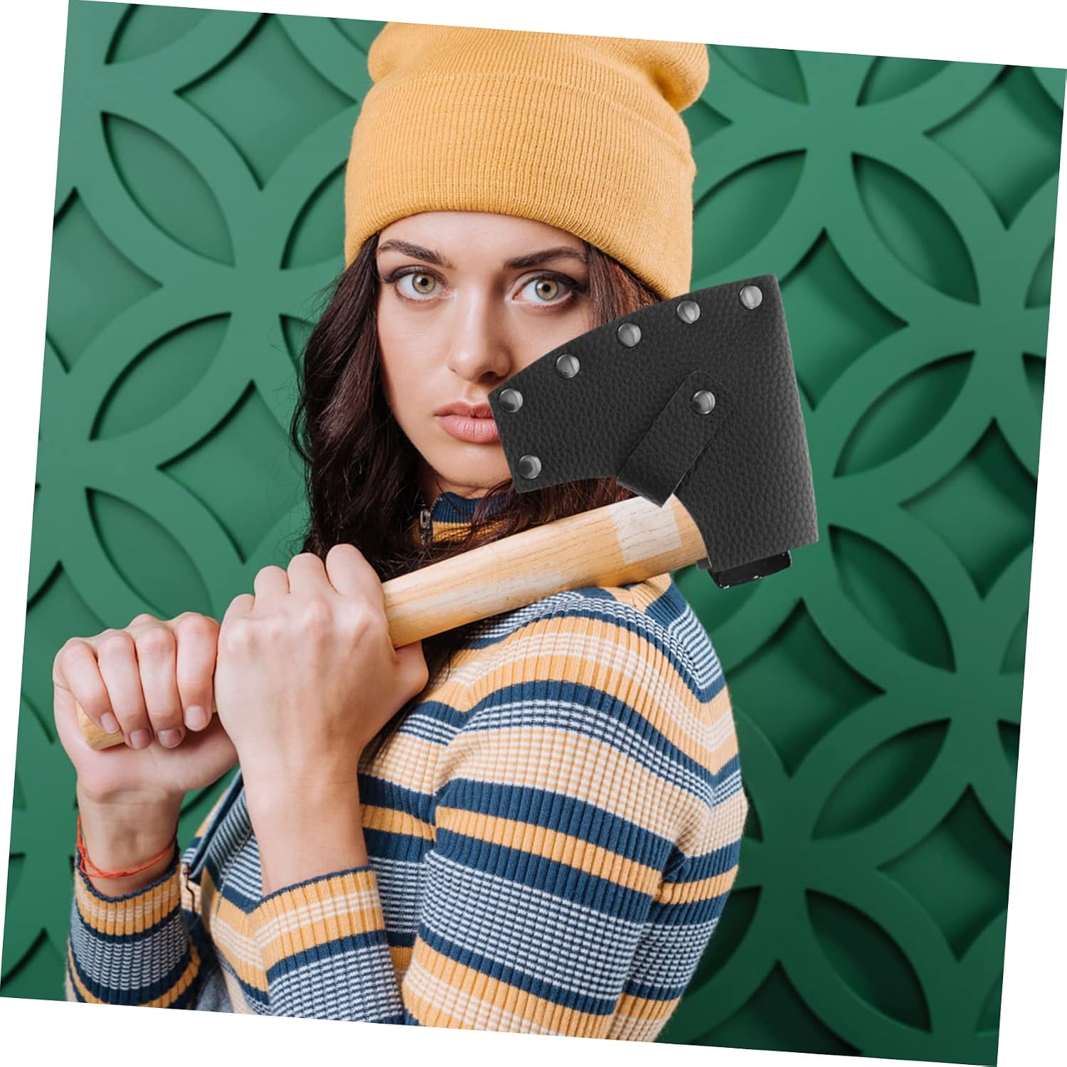 Hatchet Leather Cover Protector Case for Camping Axes Sturdy Head Protection for Outdoor Use Fits Standard Hatchets for Firewood Chopping and Safe Storage