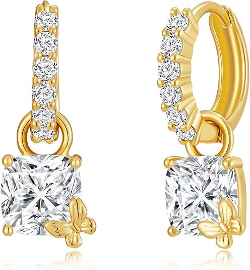 YOIHUR 14K Gold Plated Hoop Earrings