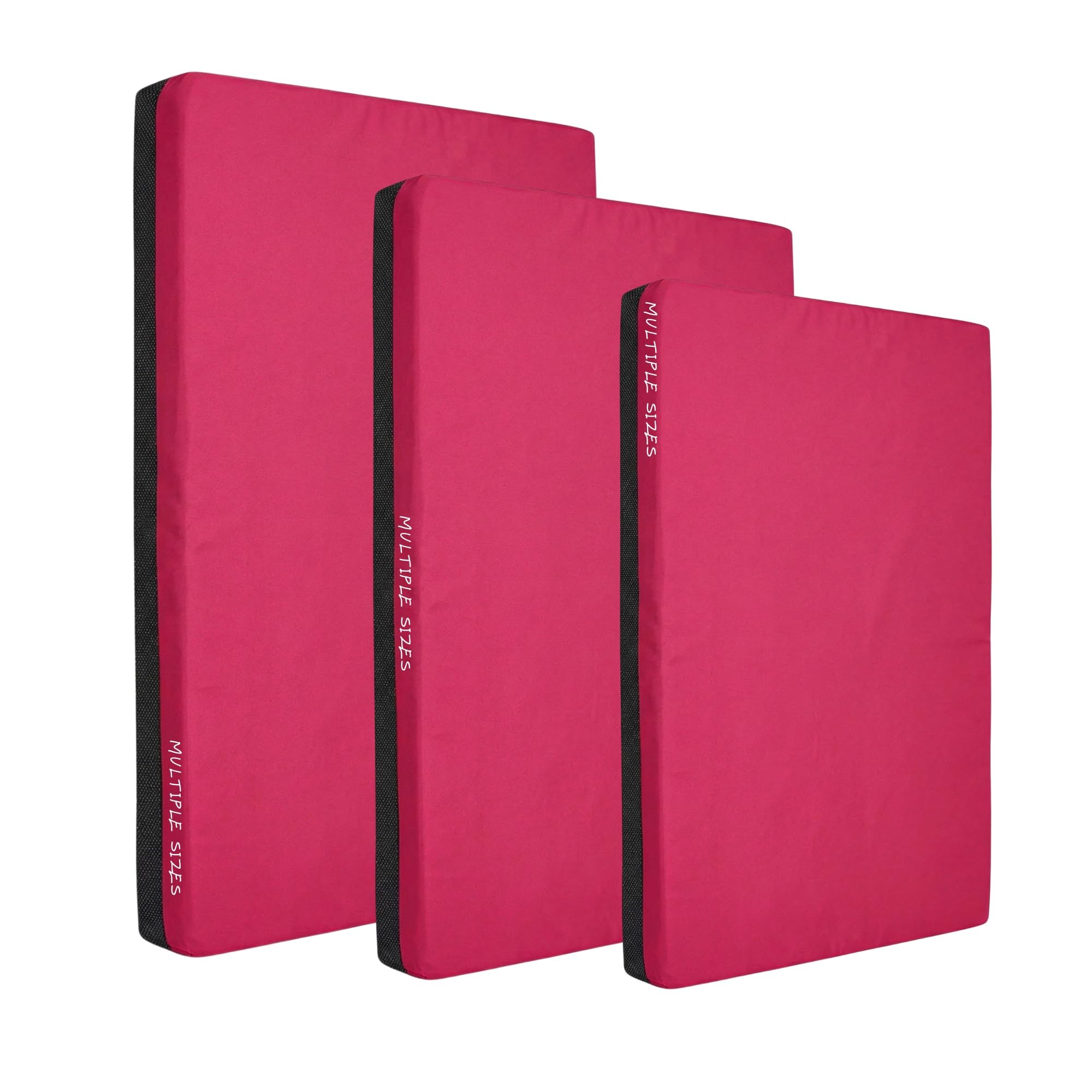 Non-Slip Crash Mat, Safety Exercise Gym Mat Pad, Critical Fall Height Tested to 3 Metres BS:EN1177 [Pink, Medium]
