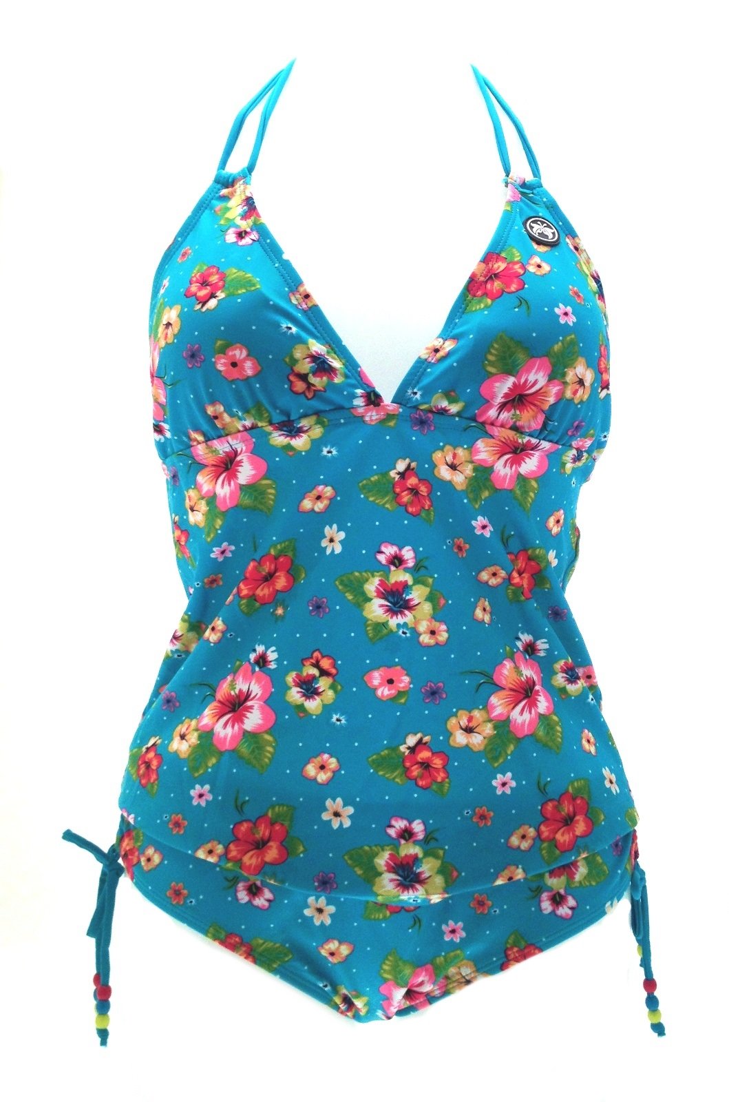 Lora Dora Womens Floral Tankini Blue 8