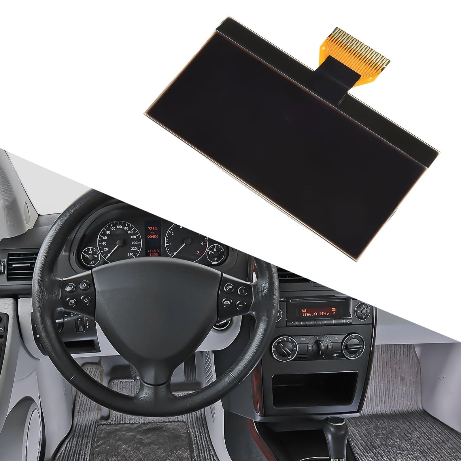 Schermo LCD del pannello di visualizzazione del gruppo strumenti per Mercedes Classe A W169 Classe B W245 2004-2012 cruscotto