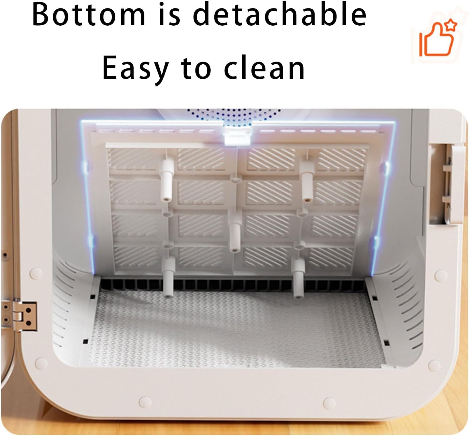 Automatic Pet Grooming Box Low Noise Operations Compacts for Easy Mobility Adjusts Winds Speed Temperature Safe Use Low Noise Dryer