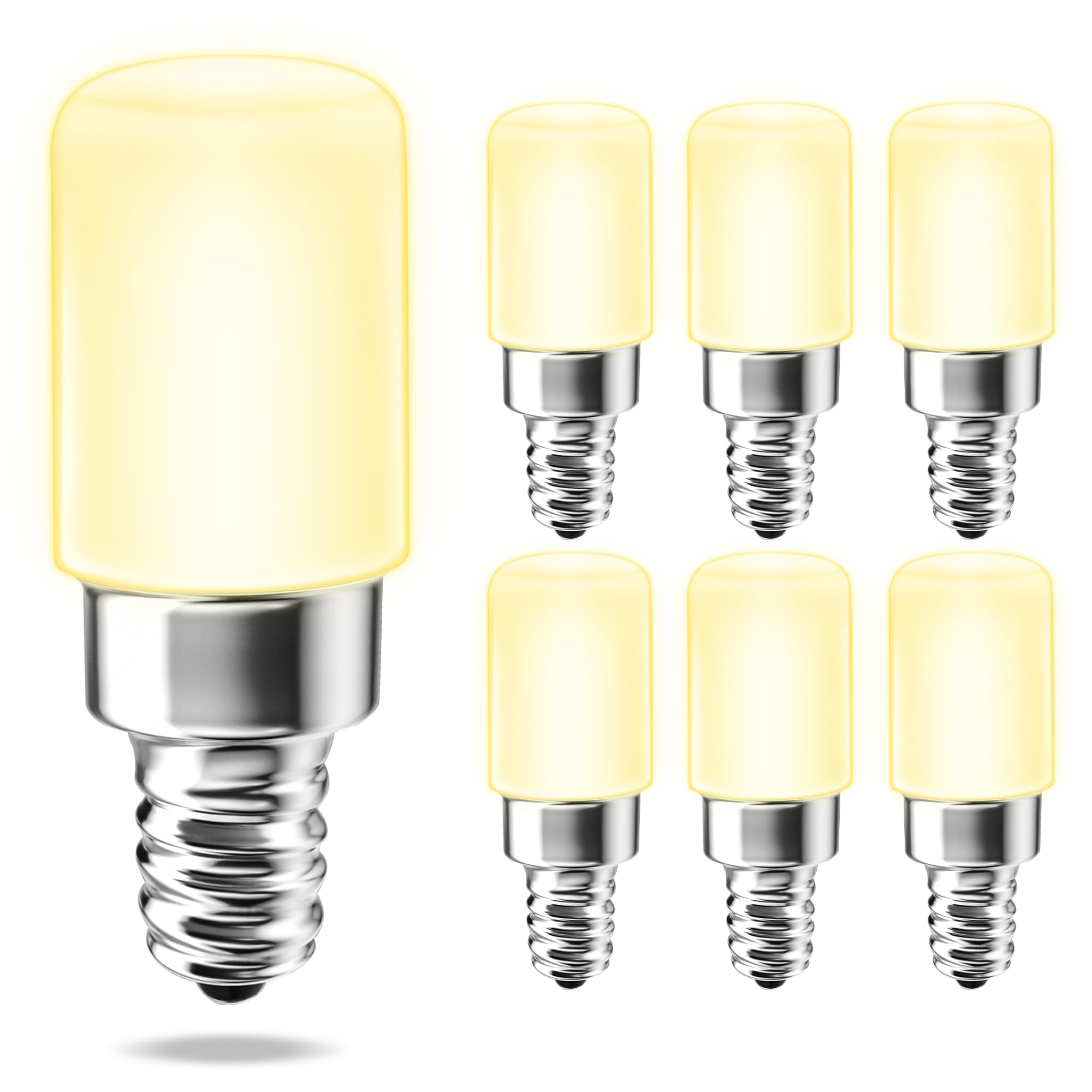 Photo 1 of 25W Equivalent LED Night Light Bulb, E12 Type B C7, 3000K Warm White, 6pcs