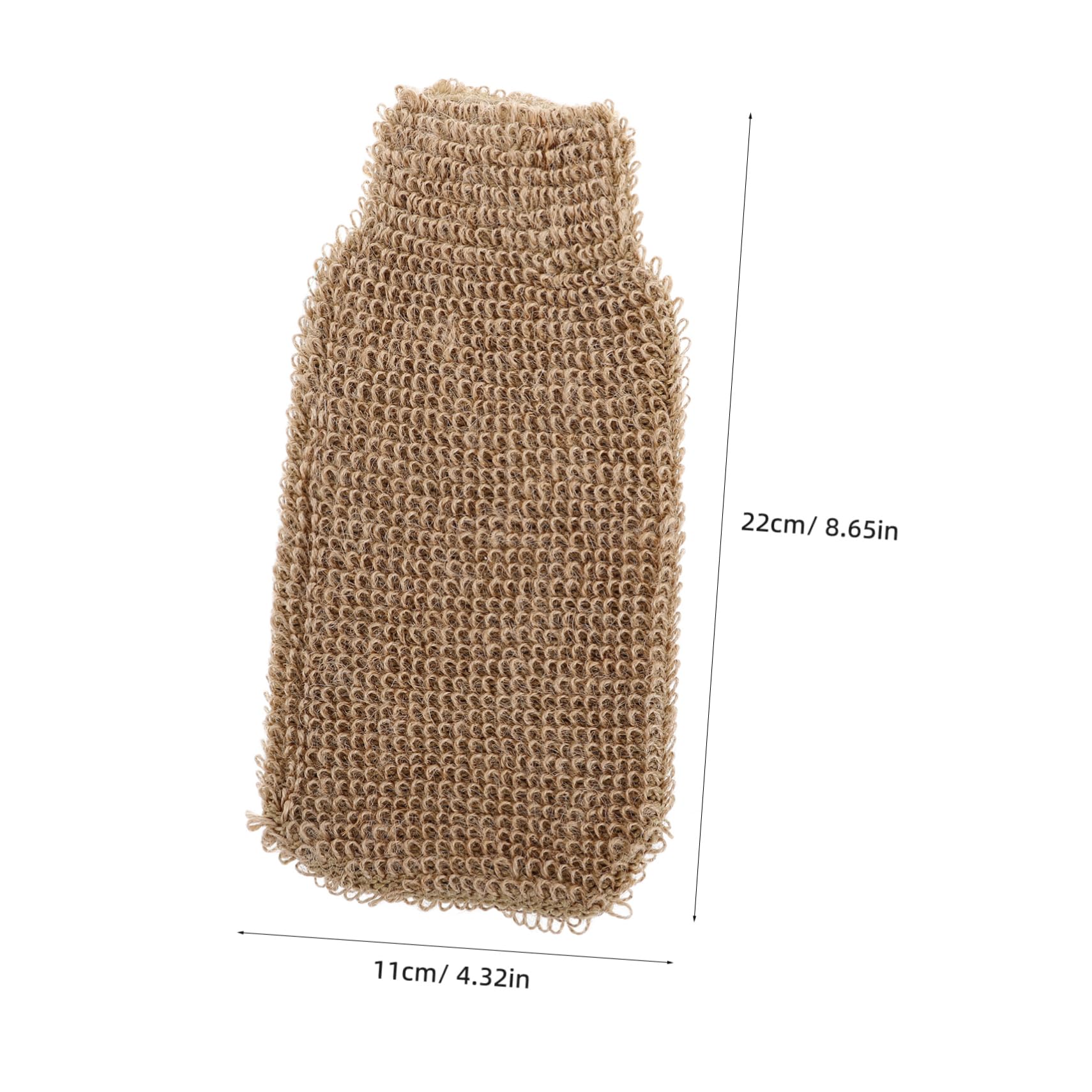 FOYTOKI Exfoliating Jute Bath Shower Gloves Soft Durable Scrubber Mitts for Body Exfoliation Versatile Design with Thumb Grip for Personal Care Routine