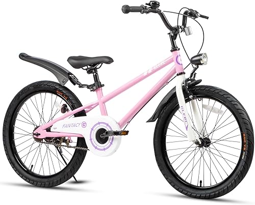 Fantacy - Bicicleta infantil de 12, 14, 16, 18 y 20 pulgadas, para niños de 2 a 14 años, con faros delanteros y soporte para regalo de cumpleaños,