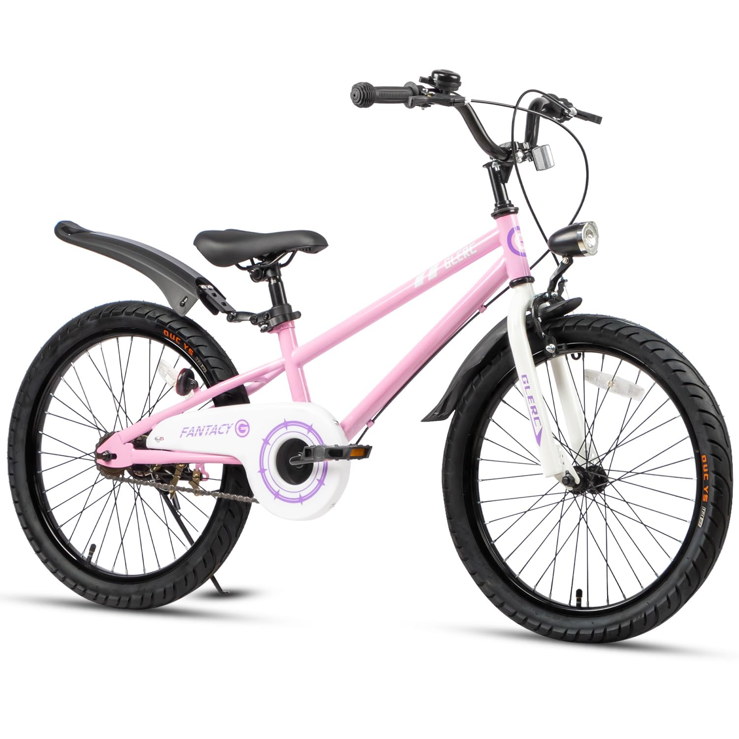 Glerc Fantacy Kids Bike, 12-20 Inch Children Bicycle for 2-13 Years Old Boys Girls, Kids Bicycle with Water Bottle Holder & Headlight & Training