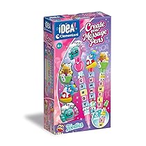 Clementoni Idea – Create Your Message Pens Foodies, Kit Creativo Bambini 6+ Anni, Penne Personalizzabili con Messaggi e Personaggi Foodies, 18399