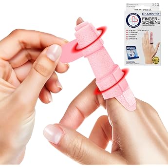 Dr. Arthritis Doctor Designed Finger Brace Finger Splint Small Finger/Middle Finger/Index Finger Protection for Injury with Braces & Splints Pink L/XL