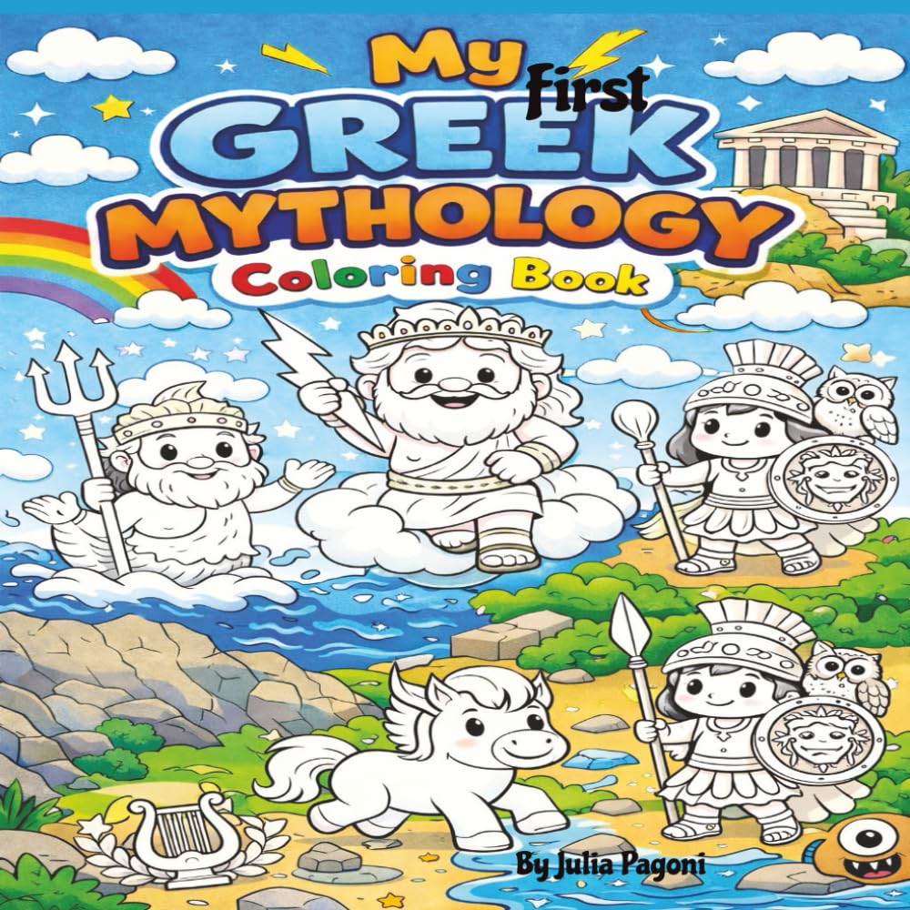 My first Greek Mythology Coloring Book: Gods and Goddesses of Olympus