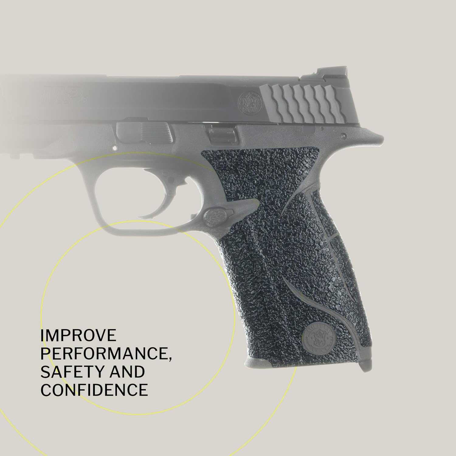 TALON Grips Adhesive Grip – Compatible with Smith and Wesson M&P Full Size .45 – Made in The USA