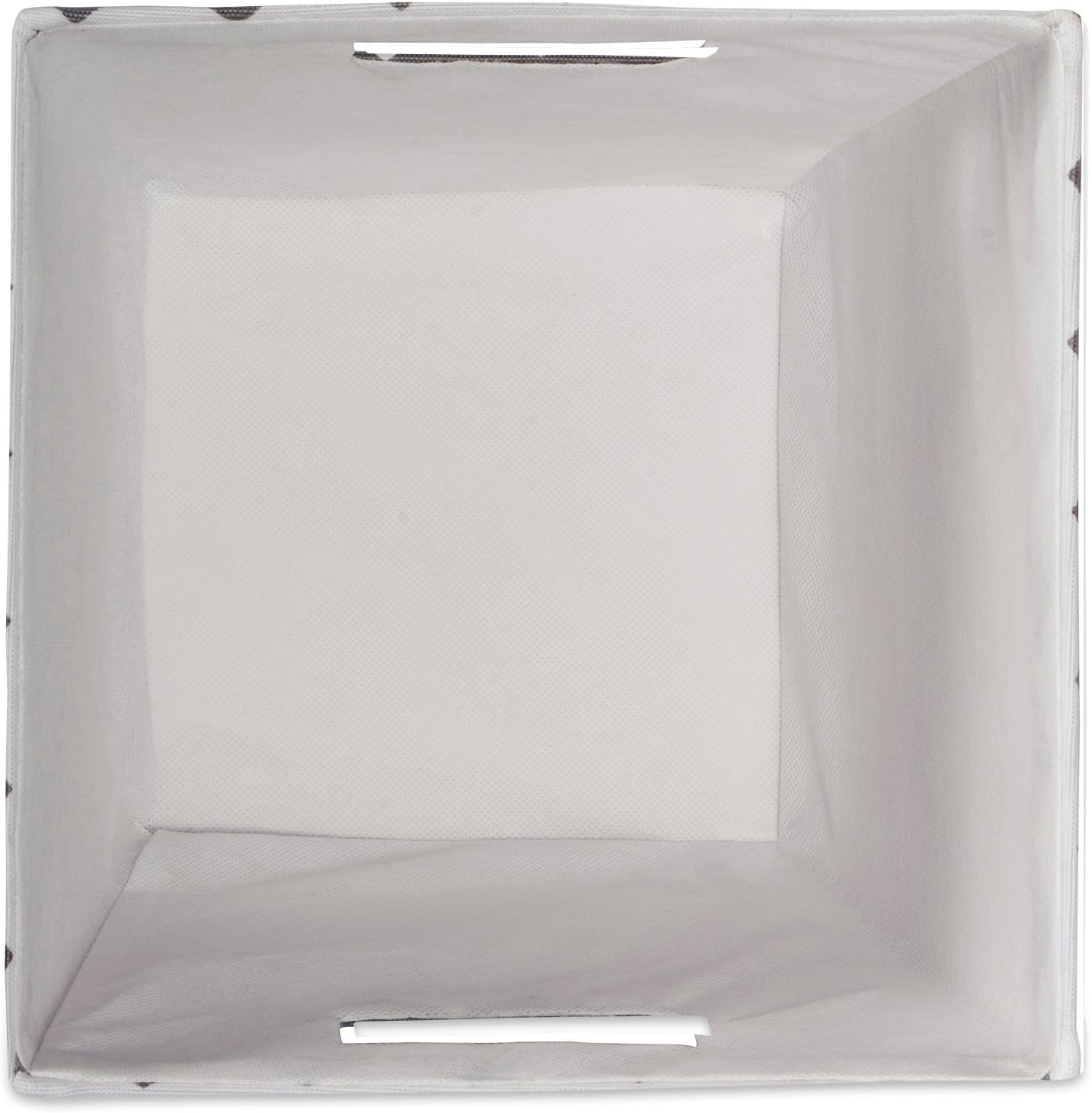 DII Hardsided Polyester Trapezoid Storage Bin, Chevron, Gold, Medium