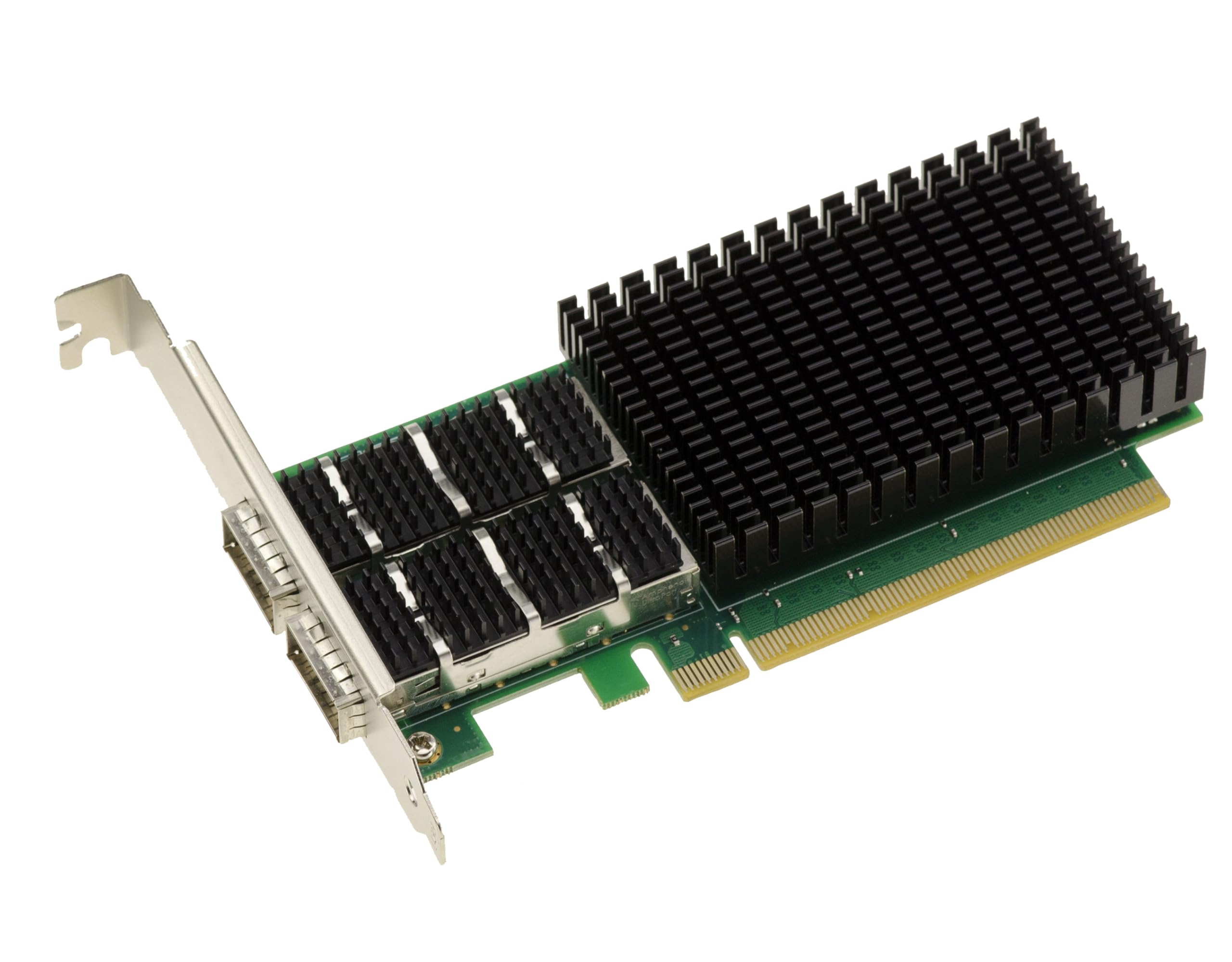 KALEA-INFORMATIQUE Karta kontrolera sieciowego PCIe Gen 4.0 PC Dual 100G QSFP56 2 porty. Chipset Mellanox ConnectX 6. Obsługa 100GbE 50GbE 40GbE 25GbE 10GbE