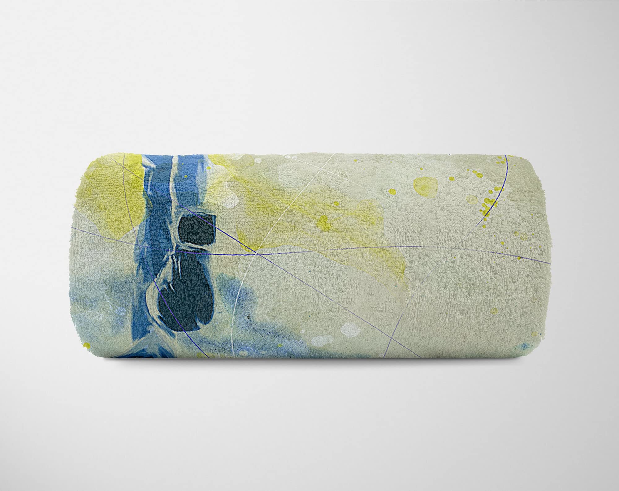 SplashArt Sport Handtuch Strandhandtuch Saunatuch Kuscheldecke Kunstvoll Boxen III Sporth Größe 180 x 130 cm (Tagesdecke - Sherpa Flies)