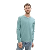 TOM TAILOR 1039811 Pullover, 13158-Mineral Stone Blue Melange