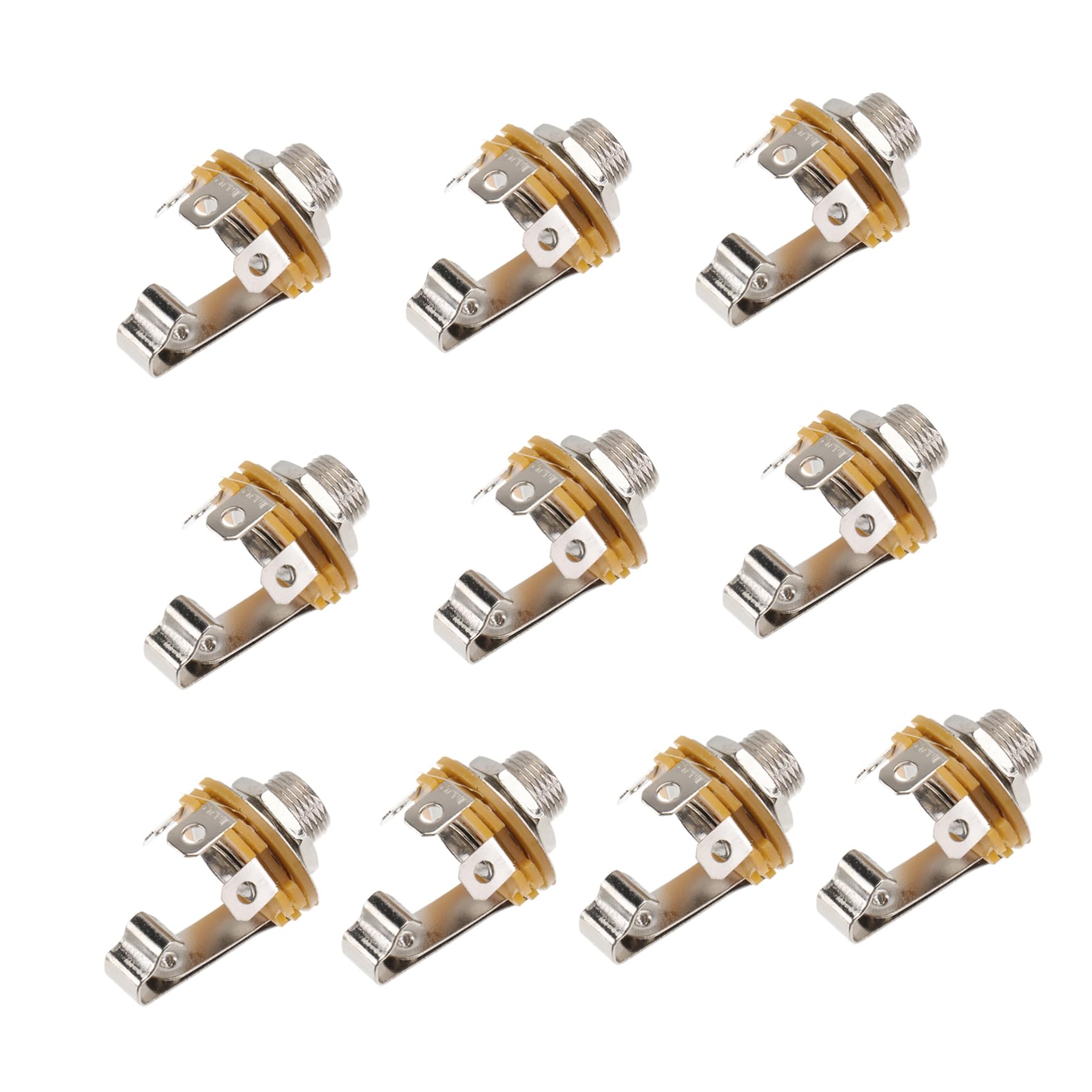 Yardwe 10Pcs Microphone Holder for Stringed Instruments Easy Install Mic Socket for Guitars and Other Instruments Durable Design with Smooth Edges for Scratch Use