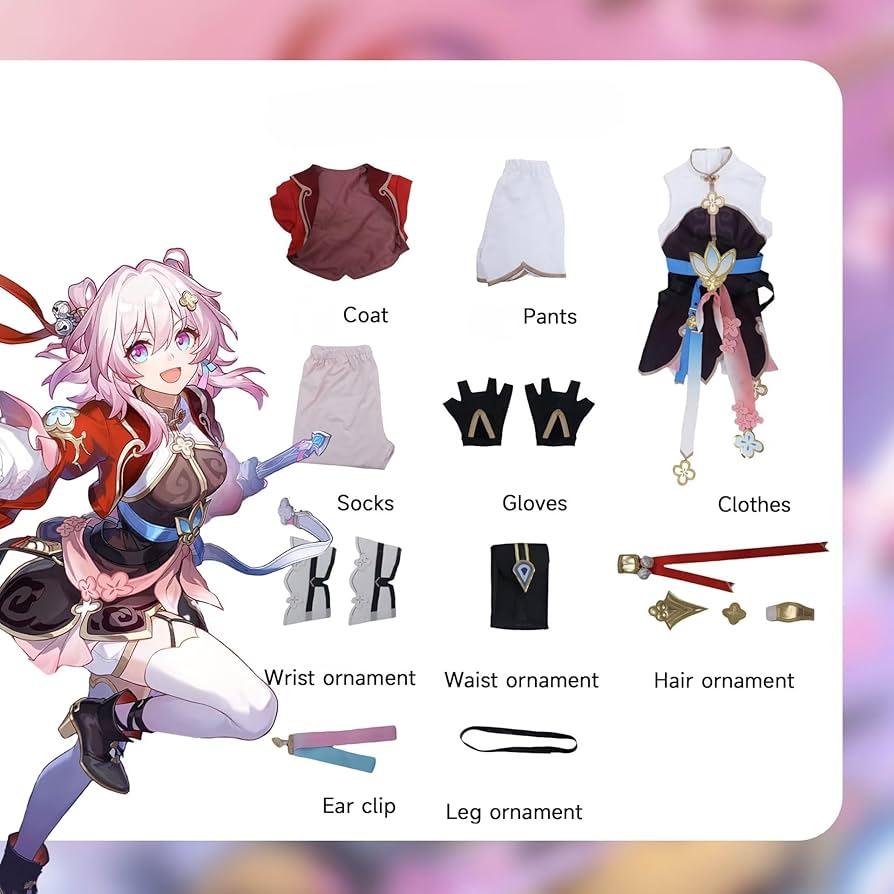 Amazon.co.jp: 三月なのか 仙舟剣士 コスプレ衣装 崩壊 スターレイル