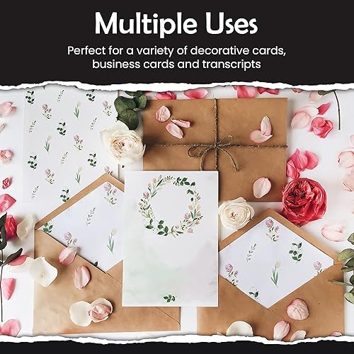 Miniatura 4 de SANZIX Paquete de 120 tarjetas de visita imprimibles en blanco de 2 x 3.5 pulgadas (blanco), cartulina pesada de 80 libras, 220 GSM, papel de