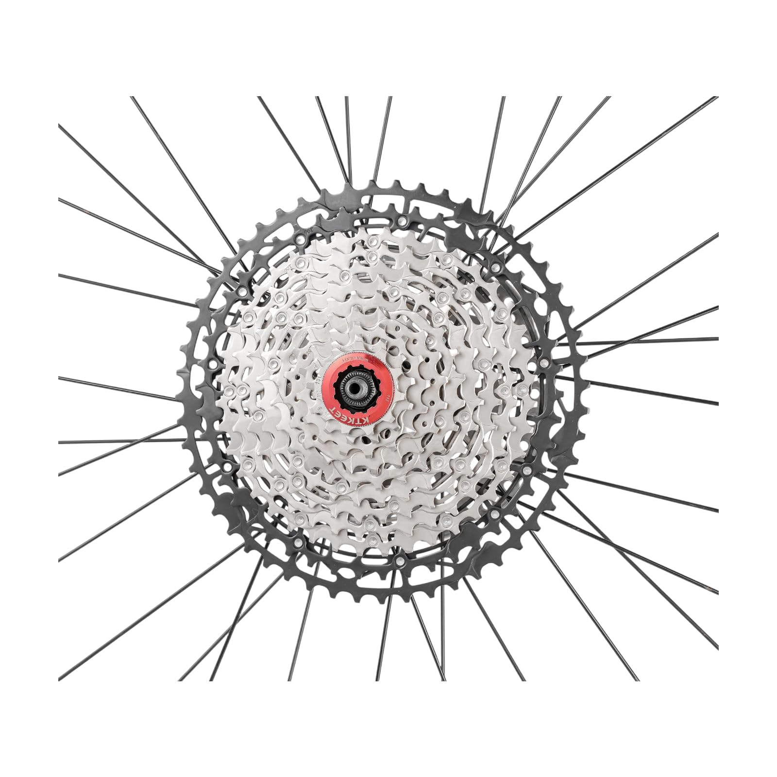 Cassette VTT 9/10/11/12/13 vitesses 11-40T/42T/46T/48T/50T/52T 9-13 vitesses Structure HG Cassette de vélo légère Compatible avec Shimano Ultegra Sunrace Sram