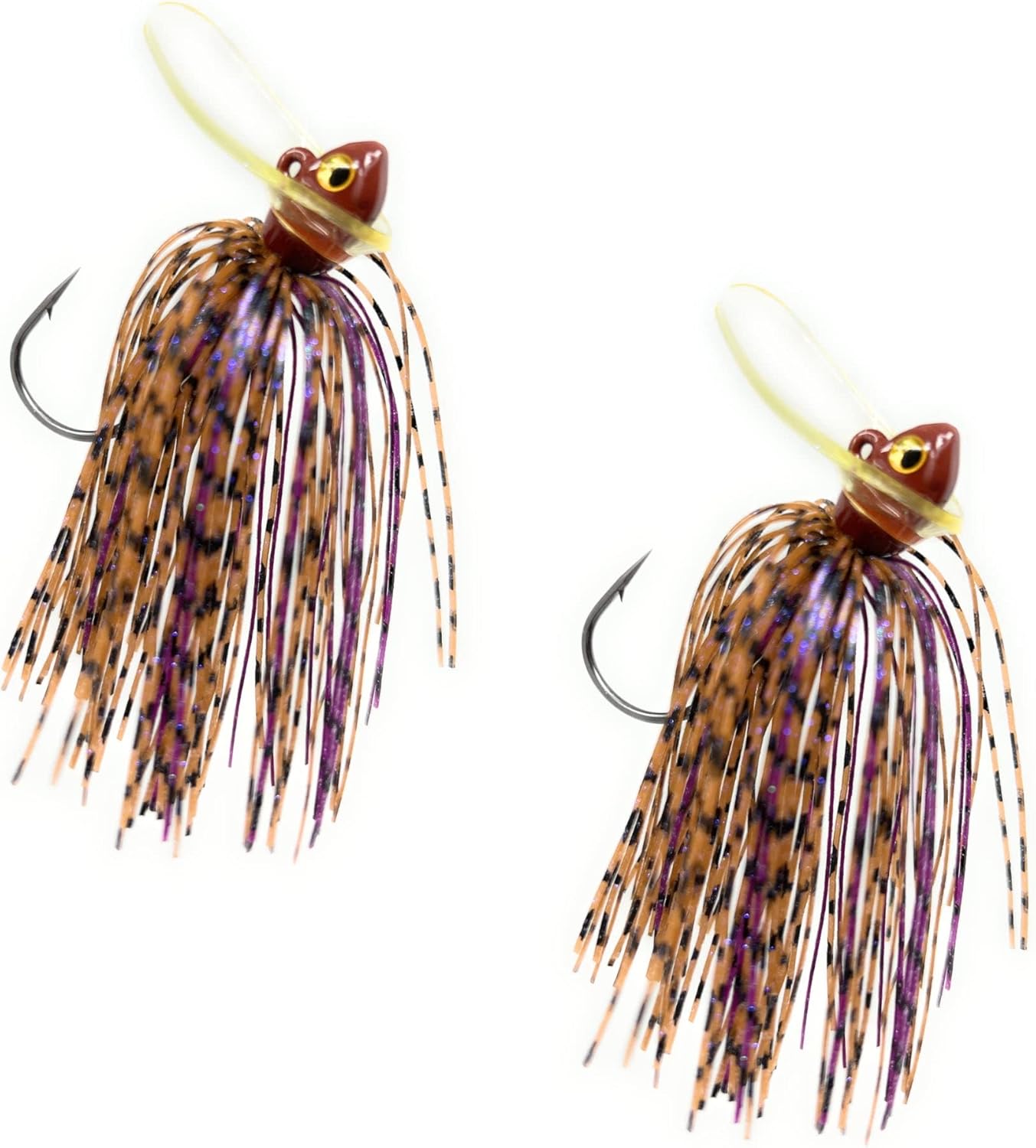 Reaction Tackle Tungsten Scrounger Jig Head for Bass Fishing - 97% Tungsten Fishing Jigs - Ideal Bait for Smallmouth and Largemouth Bass Fishing (2-Pack)