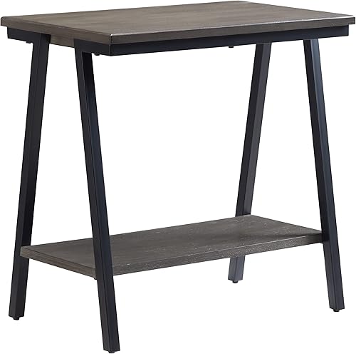 Miniatura 10 de Leick 11402 Empiria Escritorio de nogal, moderno, para sillón, para laptop o tableta., Madera, Marrón Nuez,Negro -,MEDIUM OAK,Duramen de