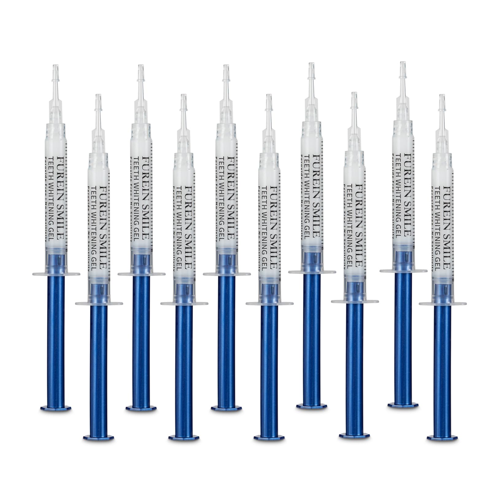 10 ricariche di gel sbiancante per denti da 3 ml, kit di 10 siringhe super convenienti, 4-9 tonalità più bianche