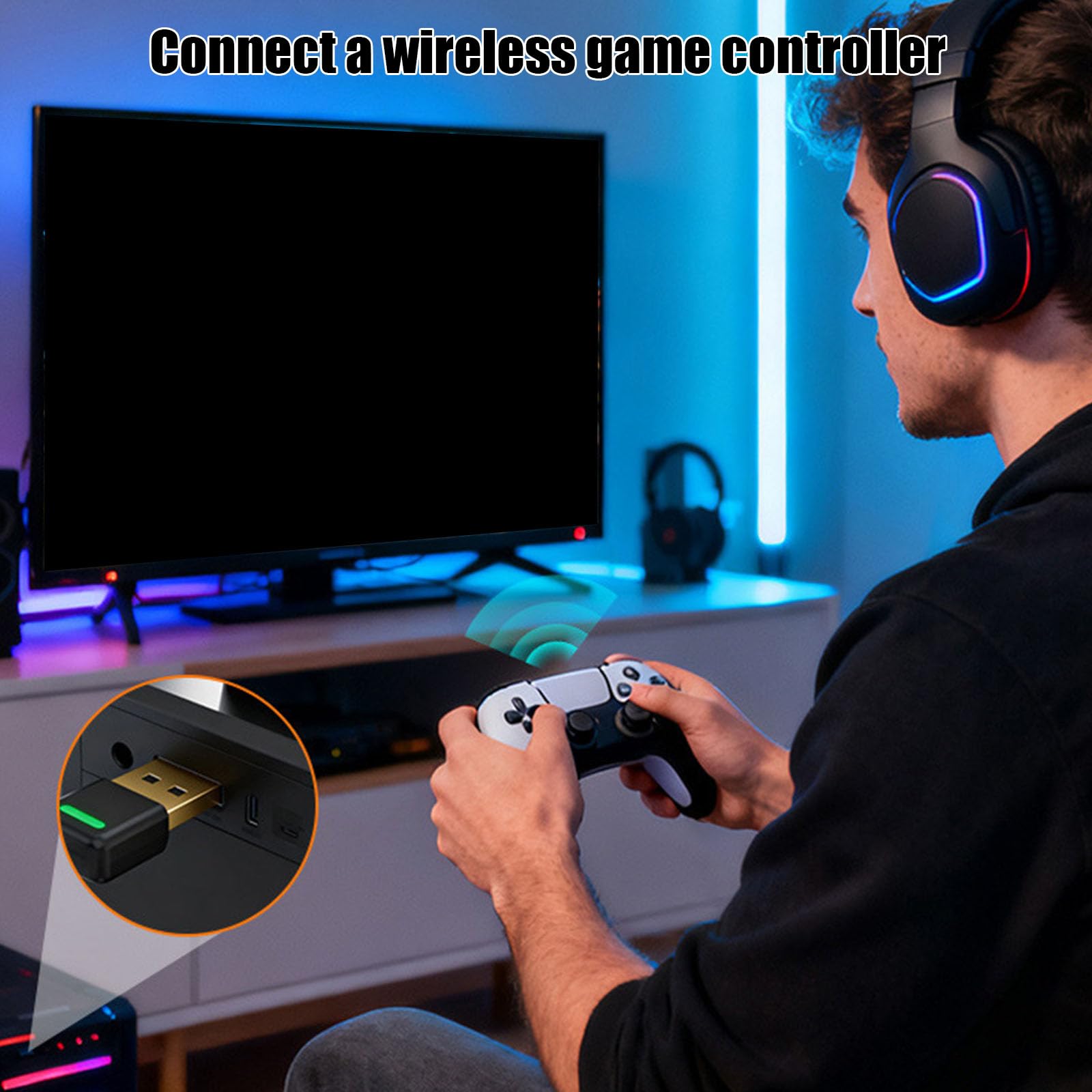 Generic USB Bluetooth 6.0 bezprzewodowy adapter audio odbiornik i nadajnik