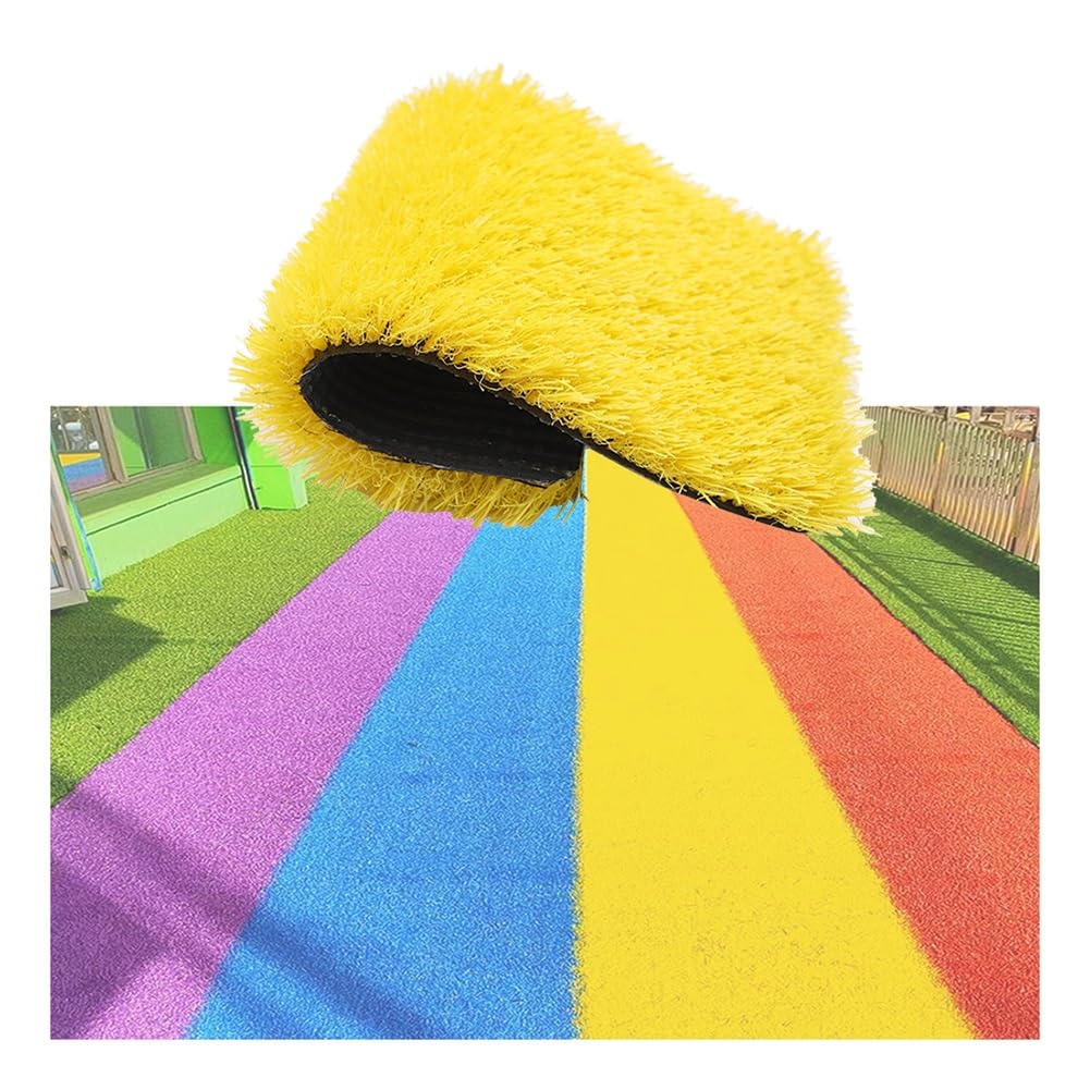 Tapis de gazon décoratif faux jaune haut de gamme extérieur