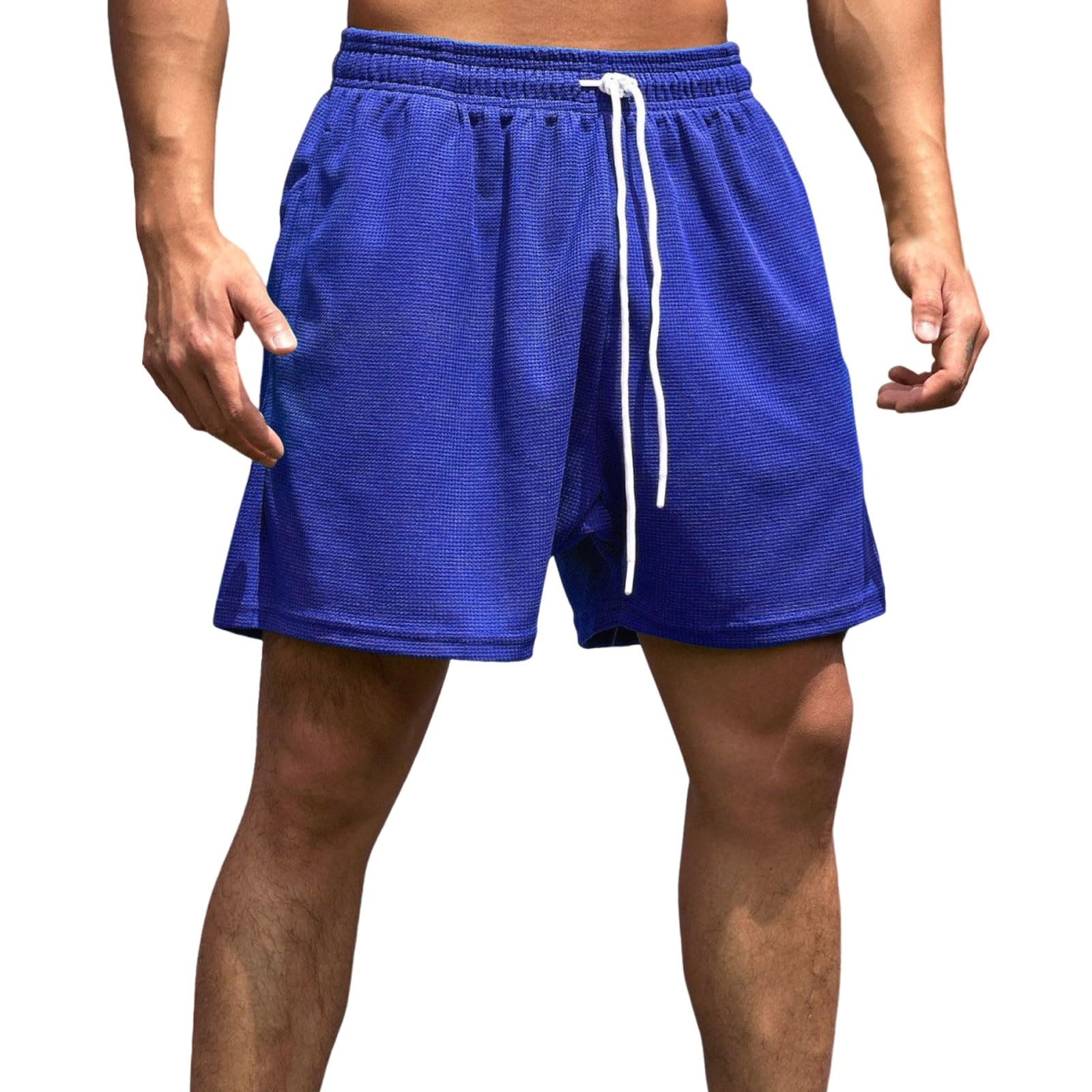 Mens Shorts Casual Stretch Waist Lightweight Athletic Running Workout Shorts Sports Gym Basketball Hiking Short Pants