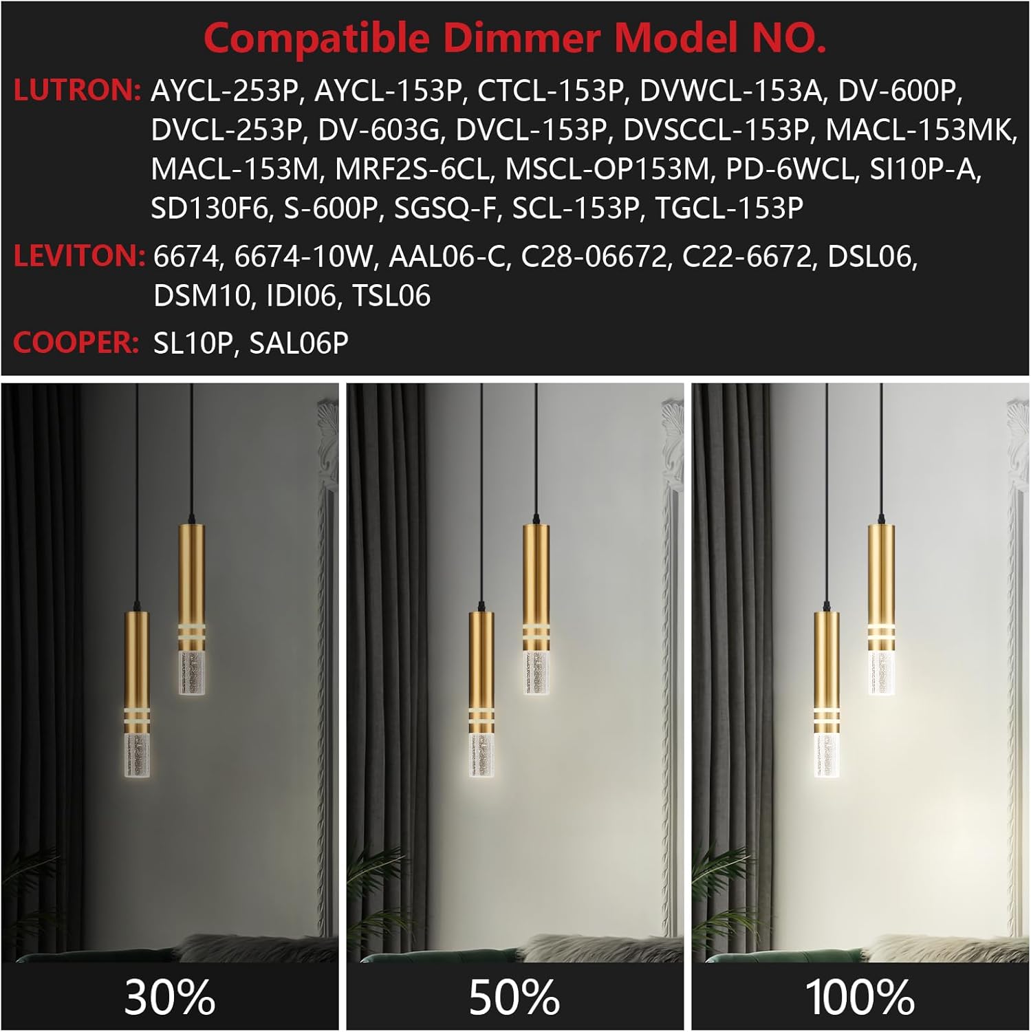 Pendant Lights Kitchen Island, Crystal Pendant Light Fixtures Mini 12W LED Modern Kitchen Pendant Lighting Over Sink and Living Room and Bedroom (Gold 2 Light)