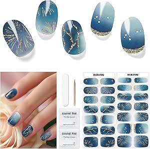 Autocollants Ongles En Gel Semi-durci - 16 Bandes, Couleur Unie Bambou Vert - Nécessite Lampe UV/LED - Kit Avec Lime Et Accessoires