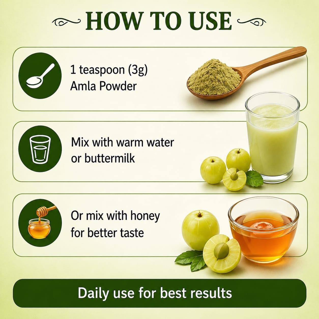 Amla Powder, 100% Natural Herbal, Rich in Vitamin C, Supports Hair, Skin and Immunity, 100 g — Amazon image 4