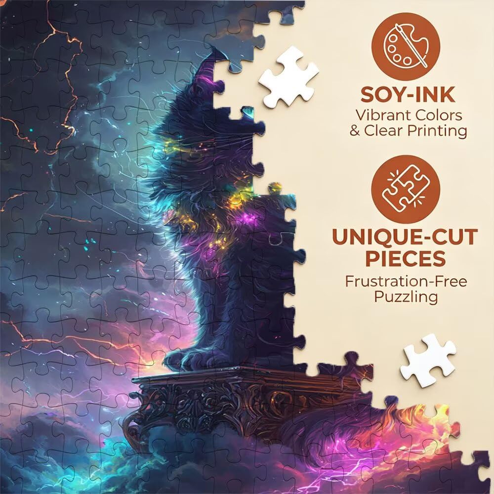 Farbe Katze Puzzle 2000 Teile, Klassische Puzzles, Geschicklichkeitsspiel Puzzle für Erwachsene, Puzzlespiele für Die Ganze Familie, Mit Schöner Verpackung, Dekoration Puzzles DX0YL3-119