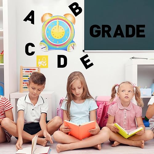 Miniatura 5 de Panelee 145 piezas de 20 hojas de calcomanías grandes de vinilo de 4 pulgadas, calcomanías de letras del alfabeto, letras con números,