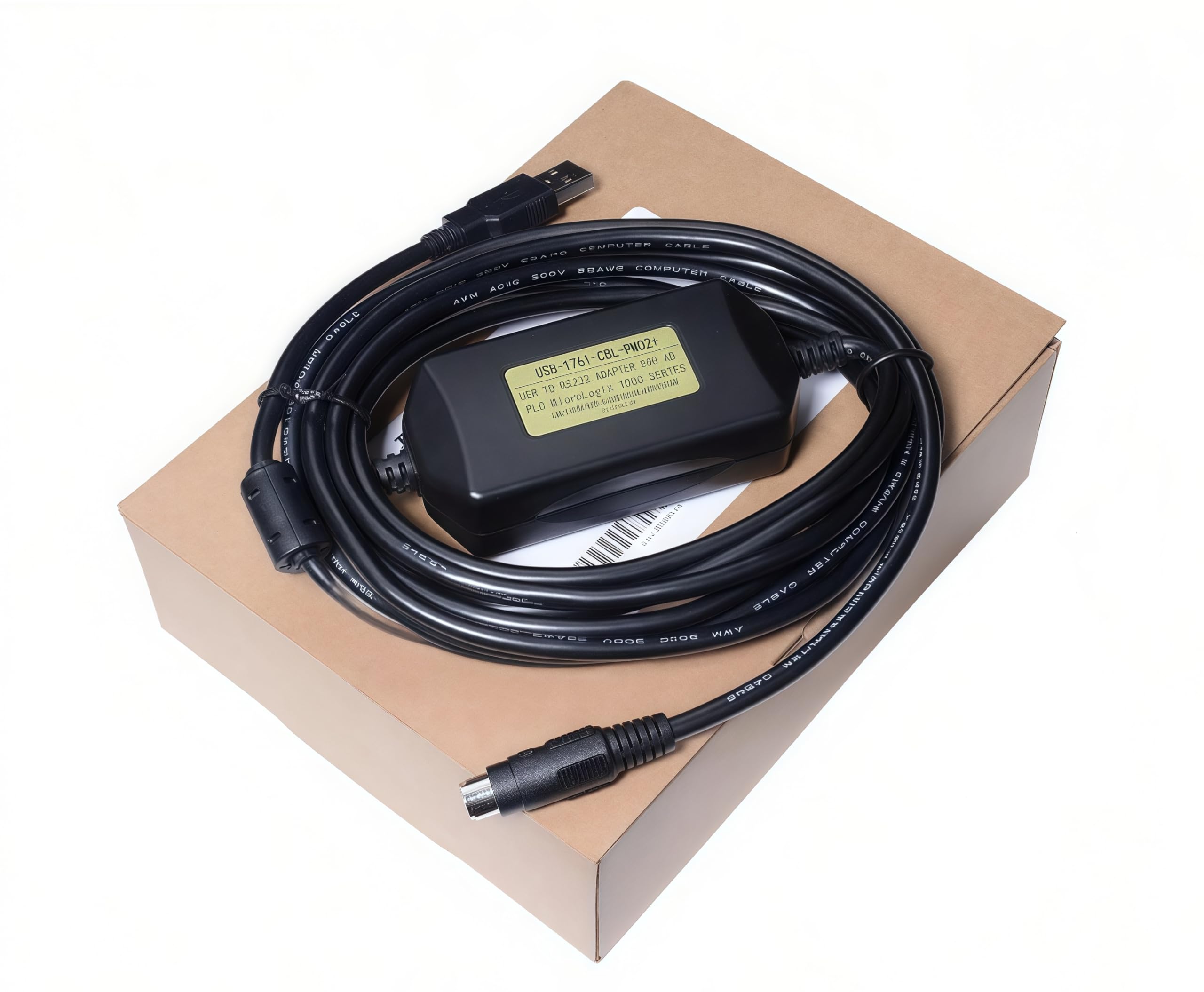 Washinglee Isolated PM02 Programming Cable for AB Micrologix 1000 1100 1200 1400 1500 Series, for 1761-CBL-PM02 Replacement, 6 FT