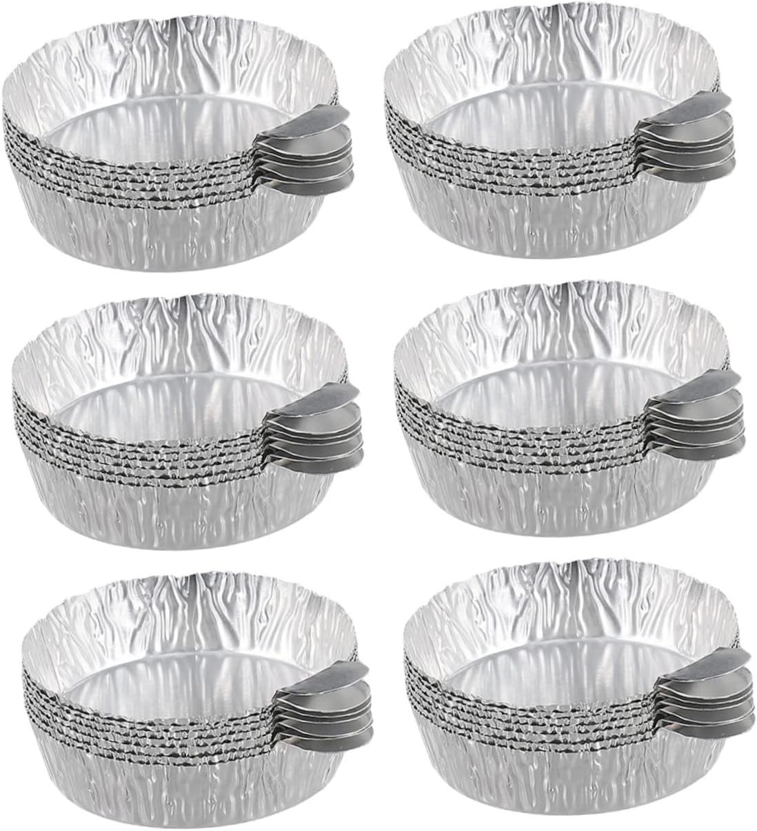 SEWOART 50pcs Aluminum Foil Weighing Dish Aluminum Foil