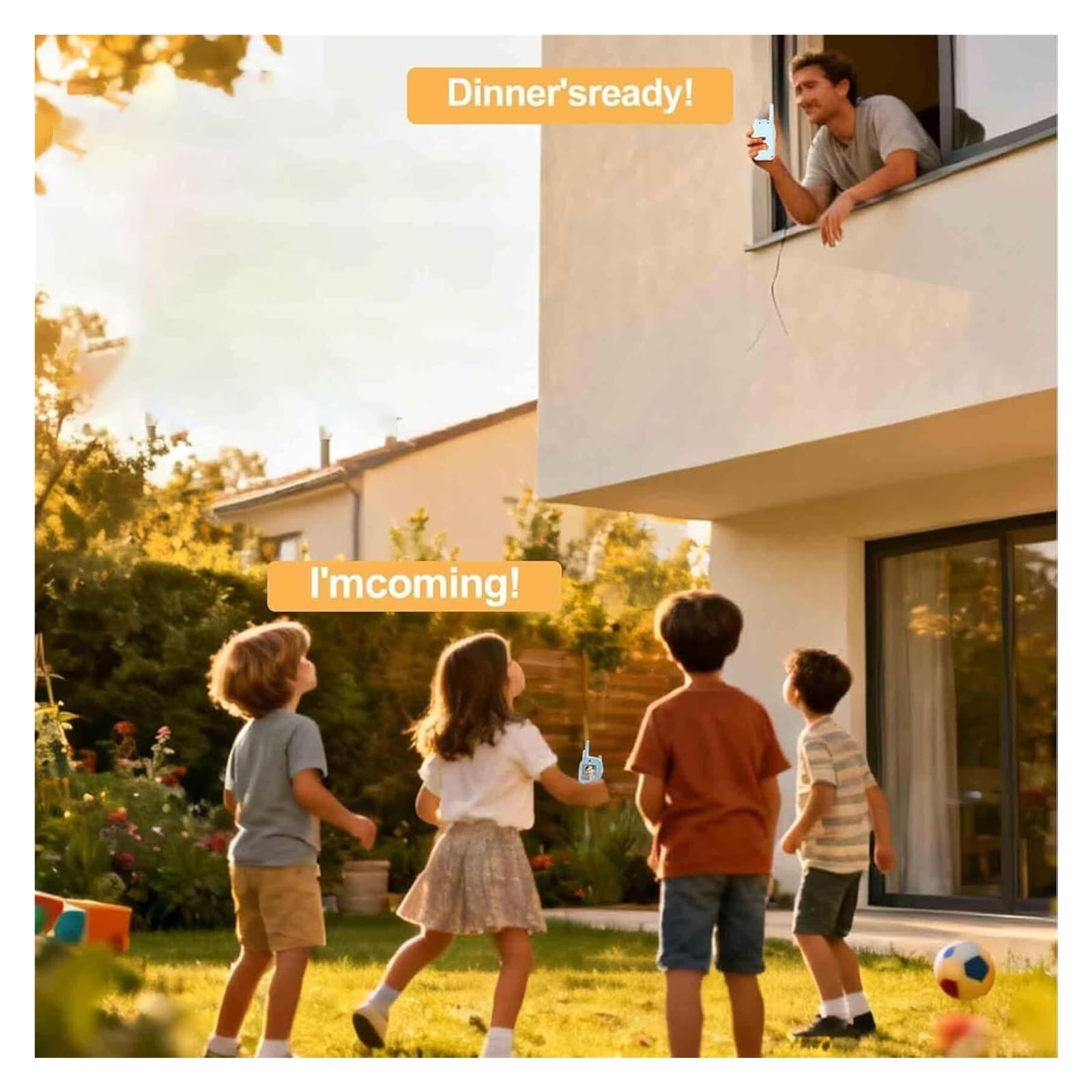Walkie-Talkie con Video for niños con cámara y Pantalla, Compatible con Cambiador de Voz, de Largo Alcance, Ideal for cumpleaños de niños y niñas.(2pcspink)