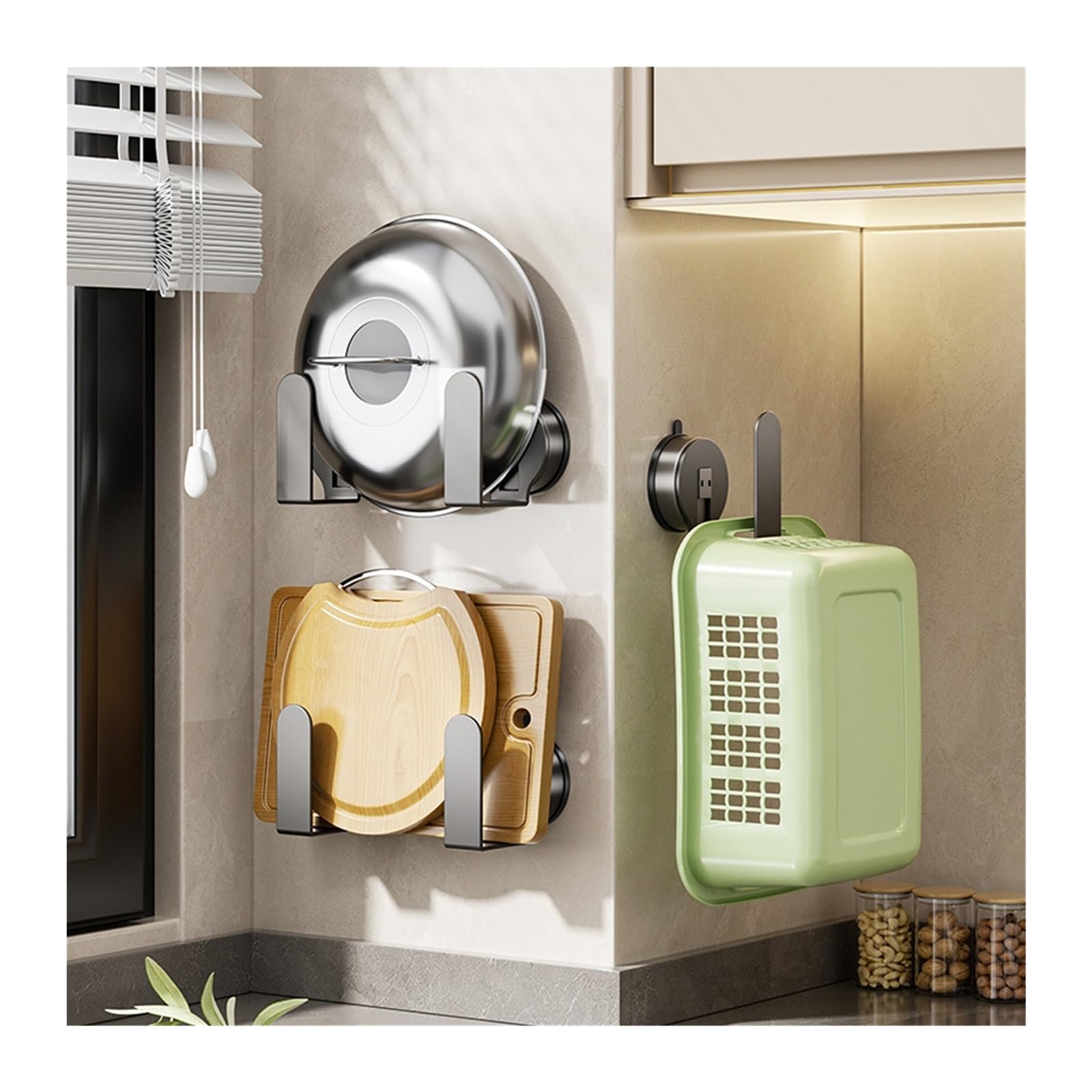 rangement cuisine Support De Couvercle De Casserole De Support De Rangement De Cuisine