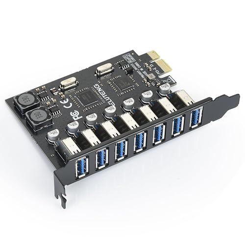 ELUTENG PCIe USB 3.0 Expansion Card 7 Ports