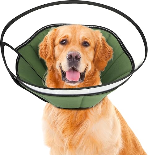 Collar de cono para perro, cono para perros para dejar de lamer, cono suave para perro, collar de recuperación para perros, collar de cono de