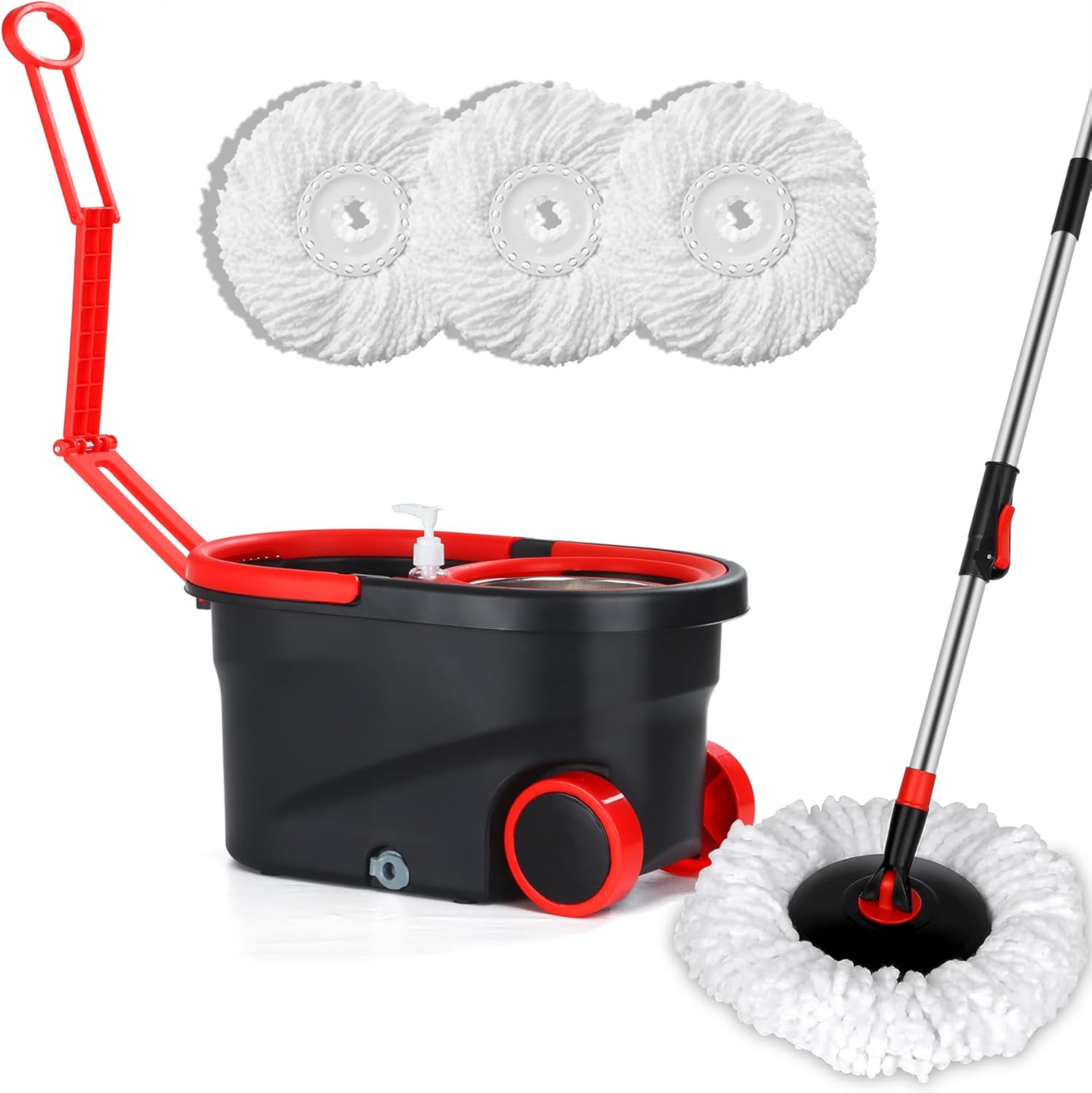 360° Spin Mop and Bucket Floor Cleaning System Microfiber