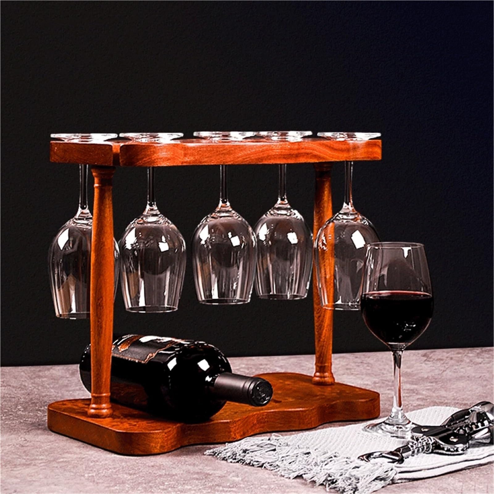 Versatile Set completo di portabottiglie in legno for portabottiglie