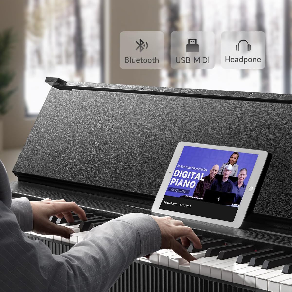 Amazon | Donner OURA S300 ヘッドホンセット インテリア電子ピアノ 