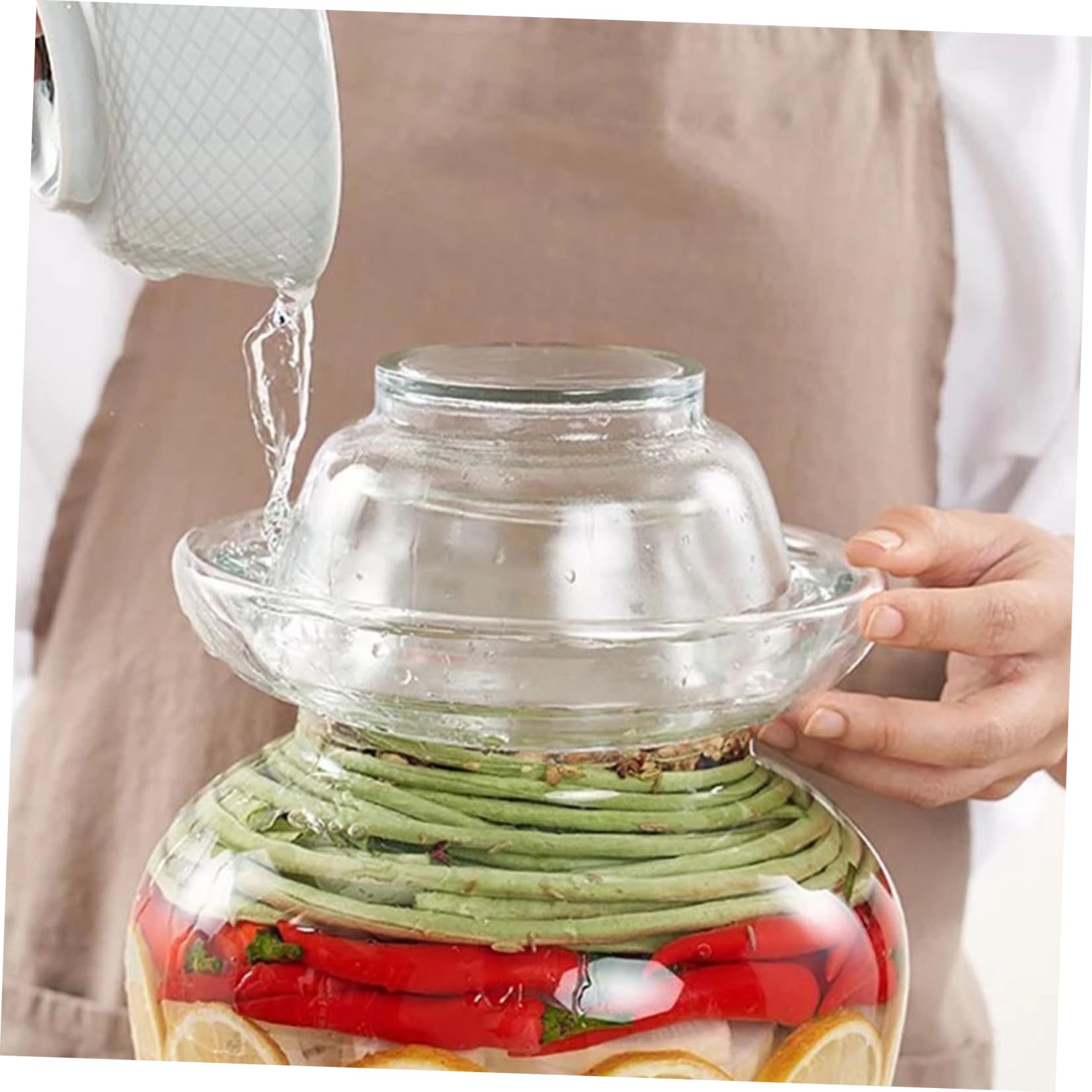 Glas Gurkenglas 2,5kg Dickwandig, Staubdicht, Hitzebeständig für Restaurant