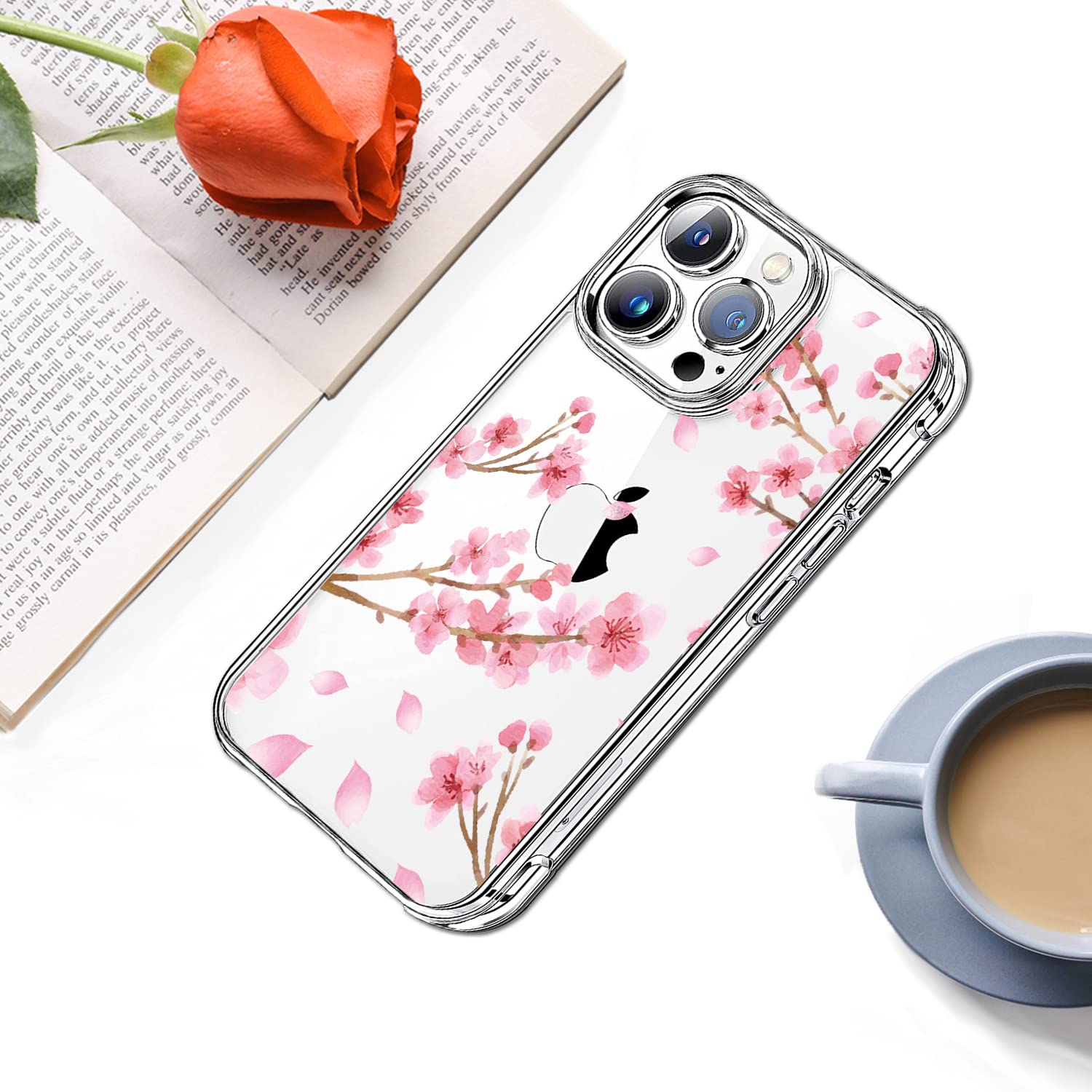 Amazon.com: HEYORUN Cherry Blossom Case Fit for iPhone 14 Pro Max
