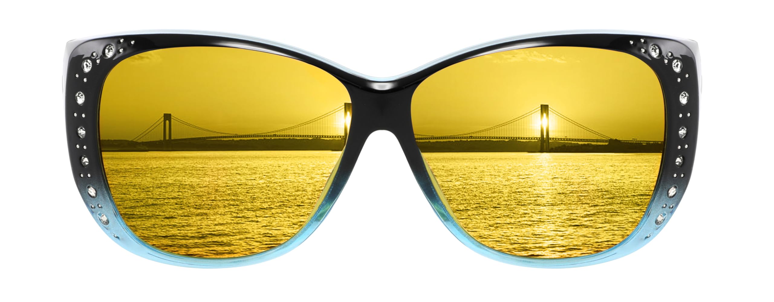 Night Vision Driving Glasses Anti Glare Polarized Night Yellow Driving Fit Over Driving Sunglasses Men and Women