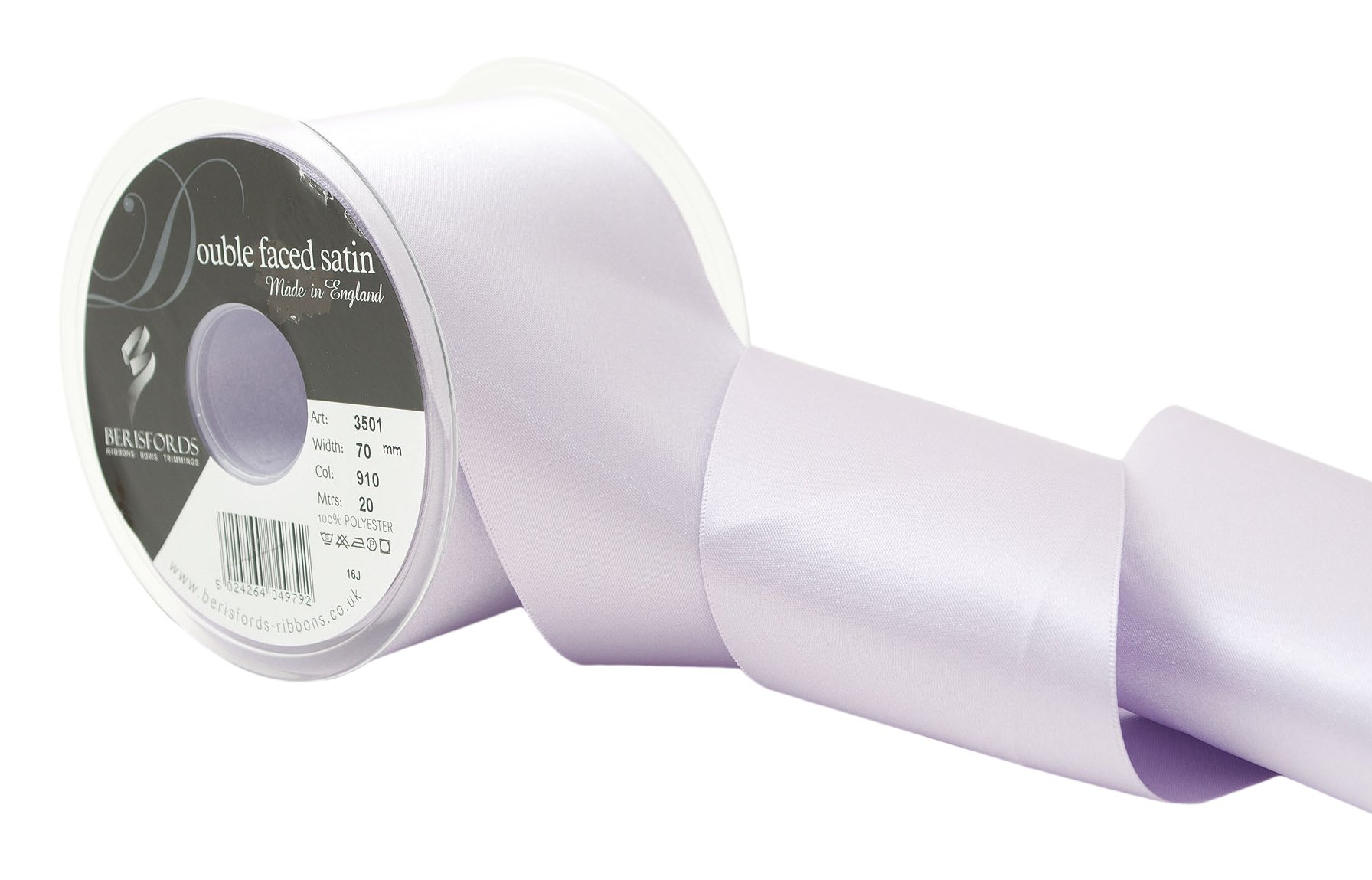 Berisfords 910 Orchid Double Faced Satin Ribbon