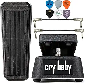 Tonebird Kit de Efeitos com Pedal Wah Dunlop Original Crybaby Gcb95 Standard, 2 Cabos Patch e 6 Palhetas Dunlop.