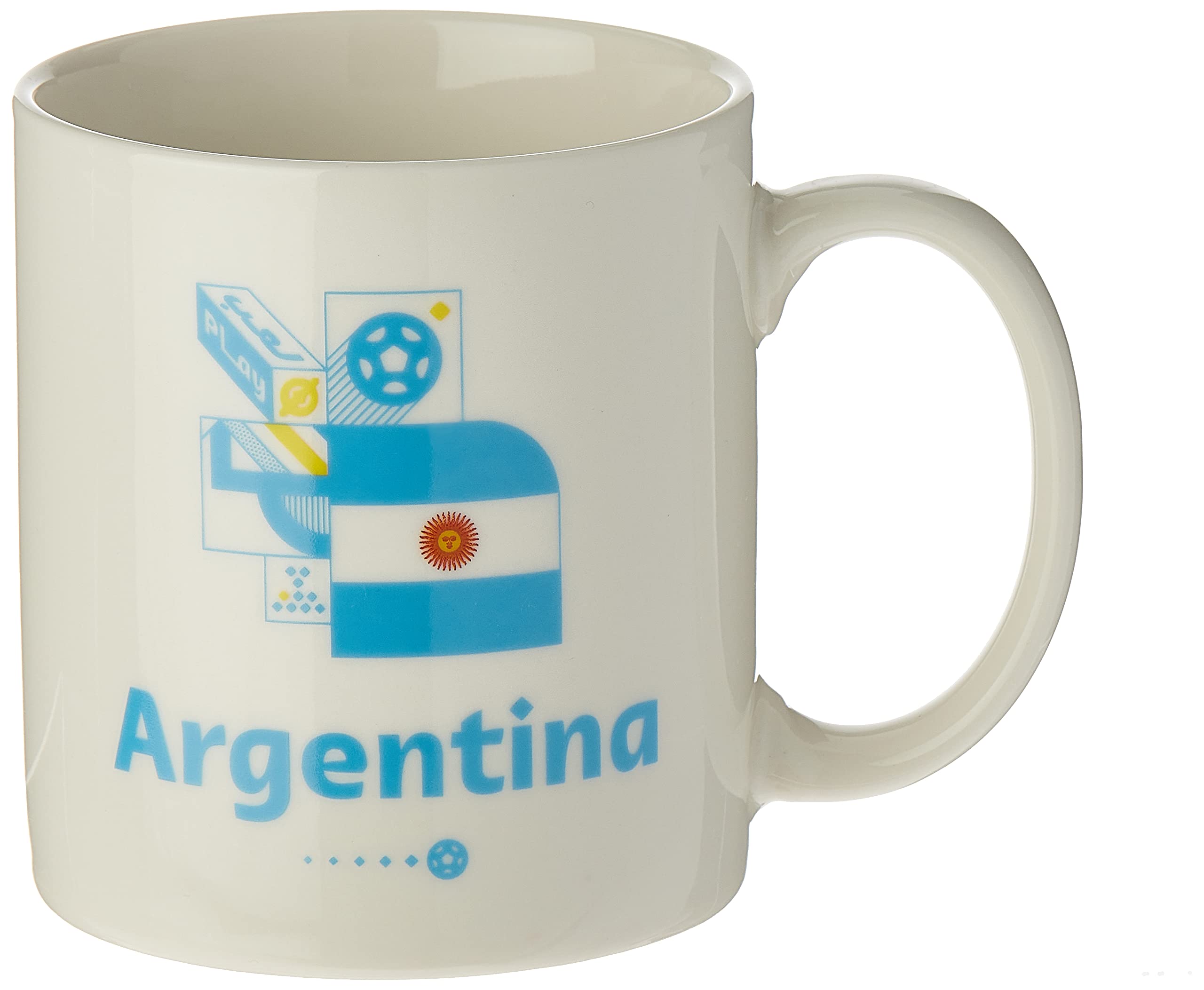 FIFA World Cup Qatar 2022 Graphic Printed Ceramic Mug ARGENTINA 450ml, 50020101A