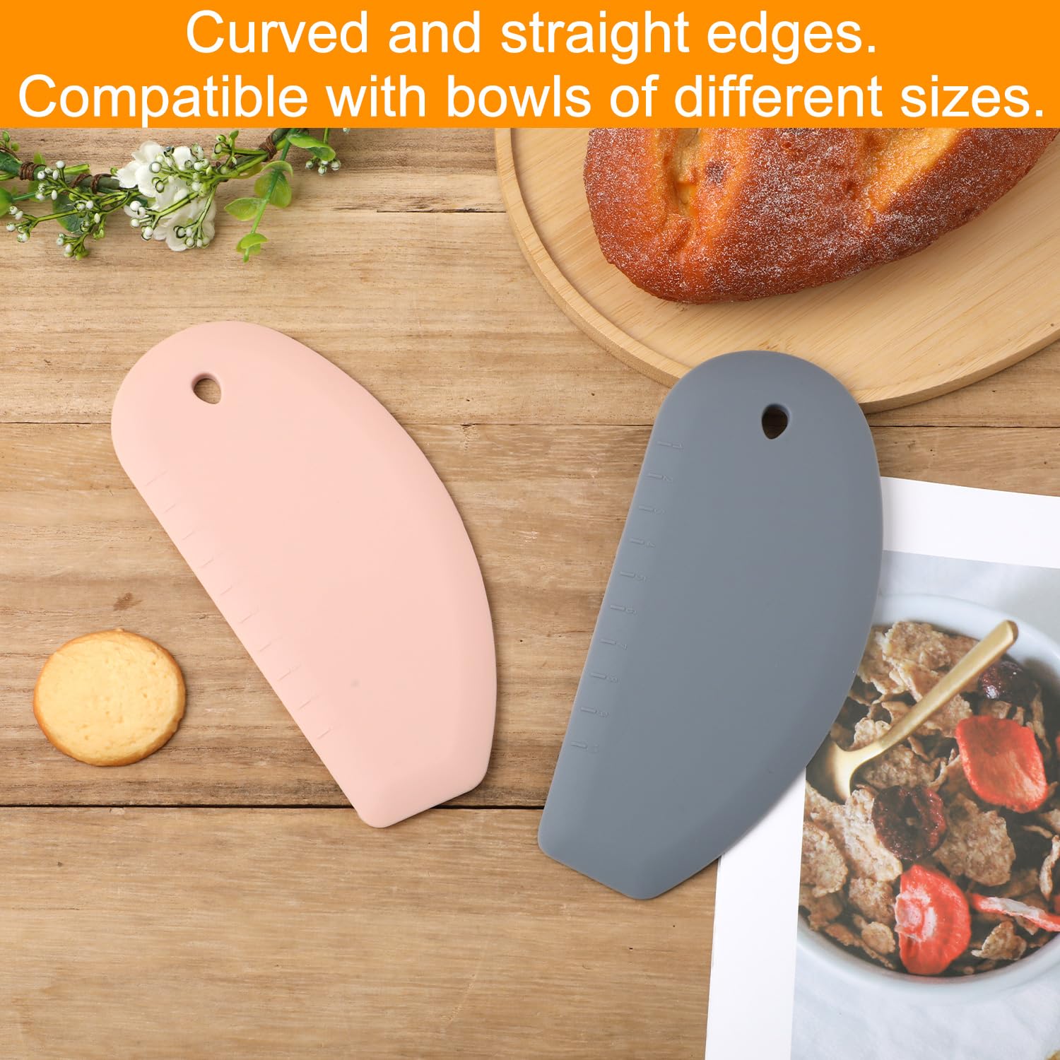2pcs Silicone Dough Scraper - Image 3
